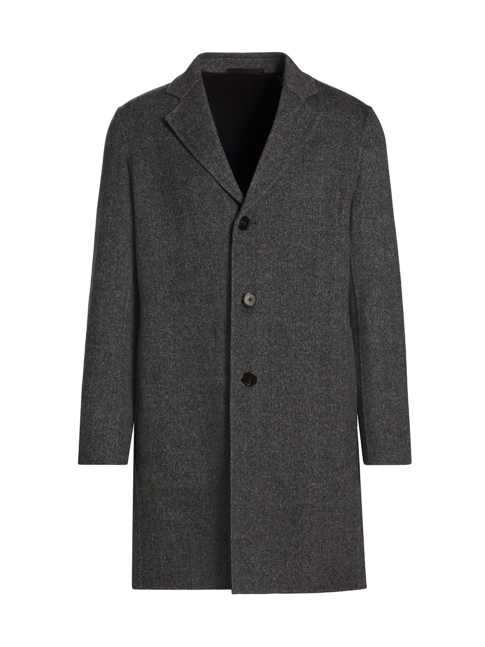 Men's Almec Herringbone Wool Coat - Black Multi - Size XL | Saks Fifth Avenue