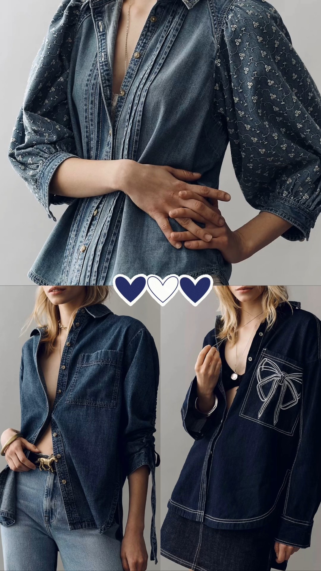 Fun details on these denim shirts  

#LTKSeasonal