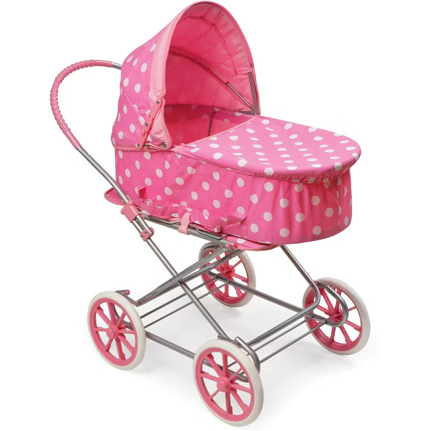 Badger Basket 3-in-1 Doll Carrier/Stroller - Pink & White Polka Dots | Target