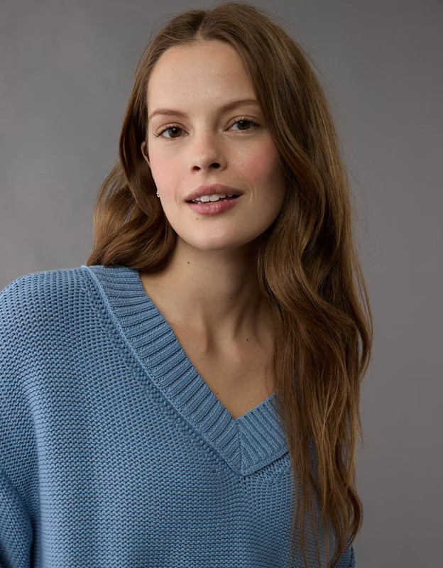 AE Long Weekend V-Neck Sweater | American Eagle Outfitters (US & CA)
