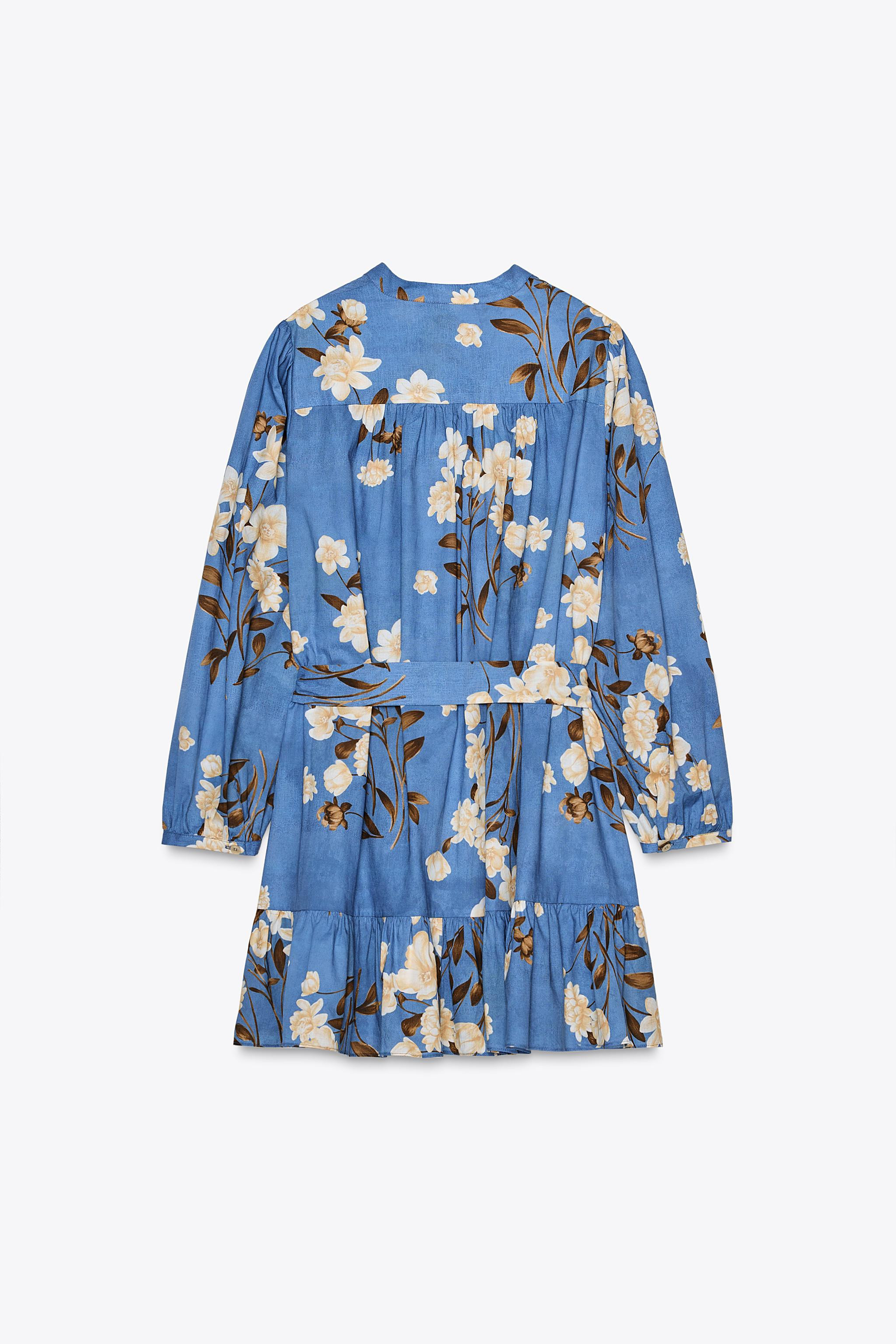 ZW COLLECTION PRINTED SHORT DRESS | Zara US