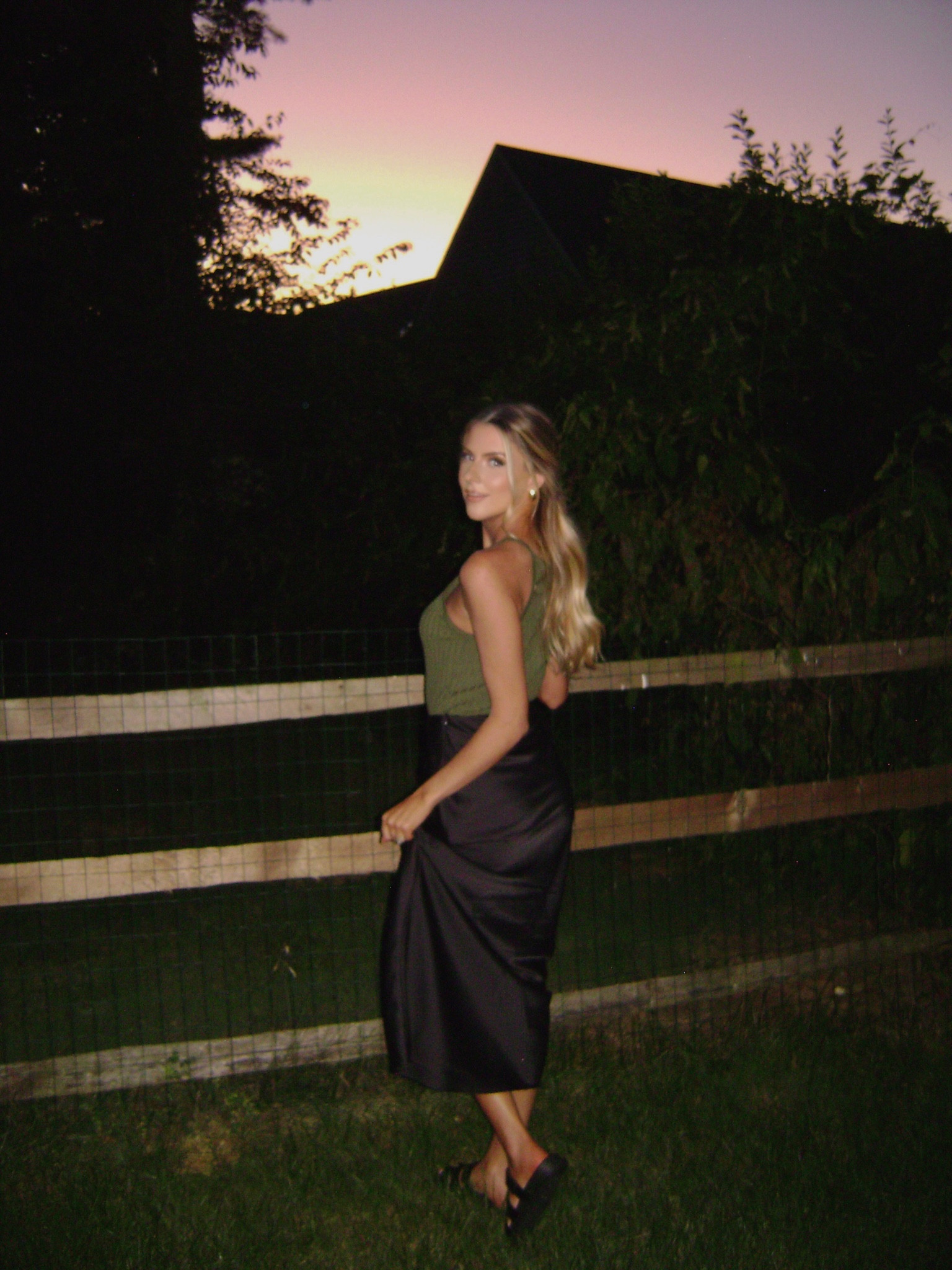 Fall outfits 🍁🍂 sweater tank, silk skirt, olive top, black skirt, easy fall outfits, early fall tops, late summer tops, summer to fall outfits, summer to fall transitional outfits 

#LTKstyletip #LTKSeasonal #LTKSale