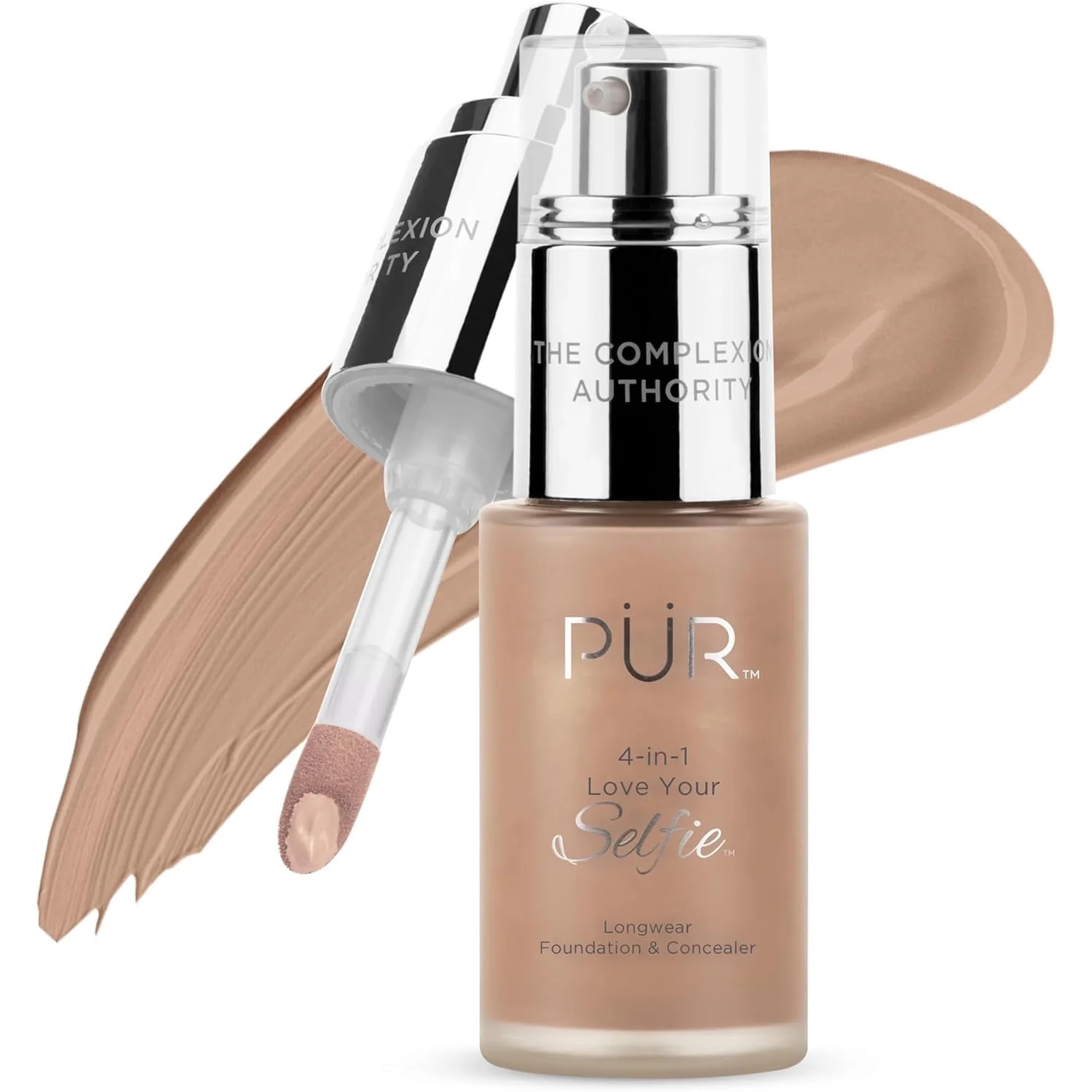 PÜR MINERALS 4-in-1 Love Your Selfie Longwear Foundation & Concealer Full Coverage Liquid Founda... | Walmart (US)