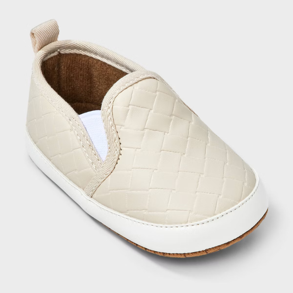 Baby Boys' Woven Slip-On - Cat & Jack™ Light Beige | Target