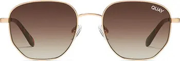 QUAY Big Time 54mm Gradient Round Sunglasses | Nordstrom | Nordstrom