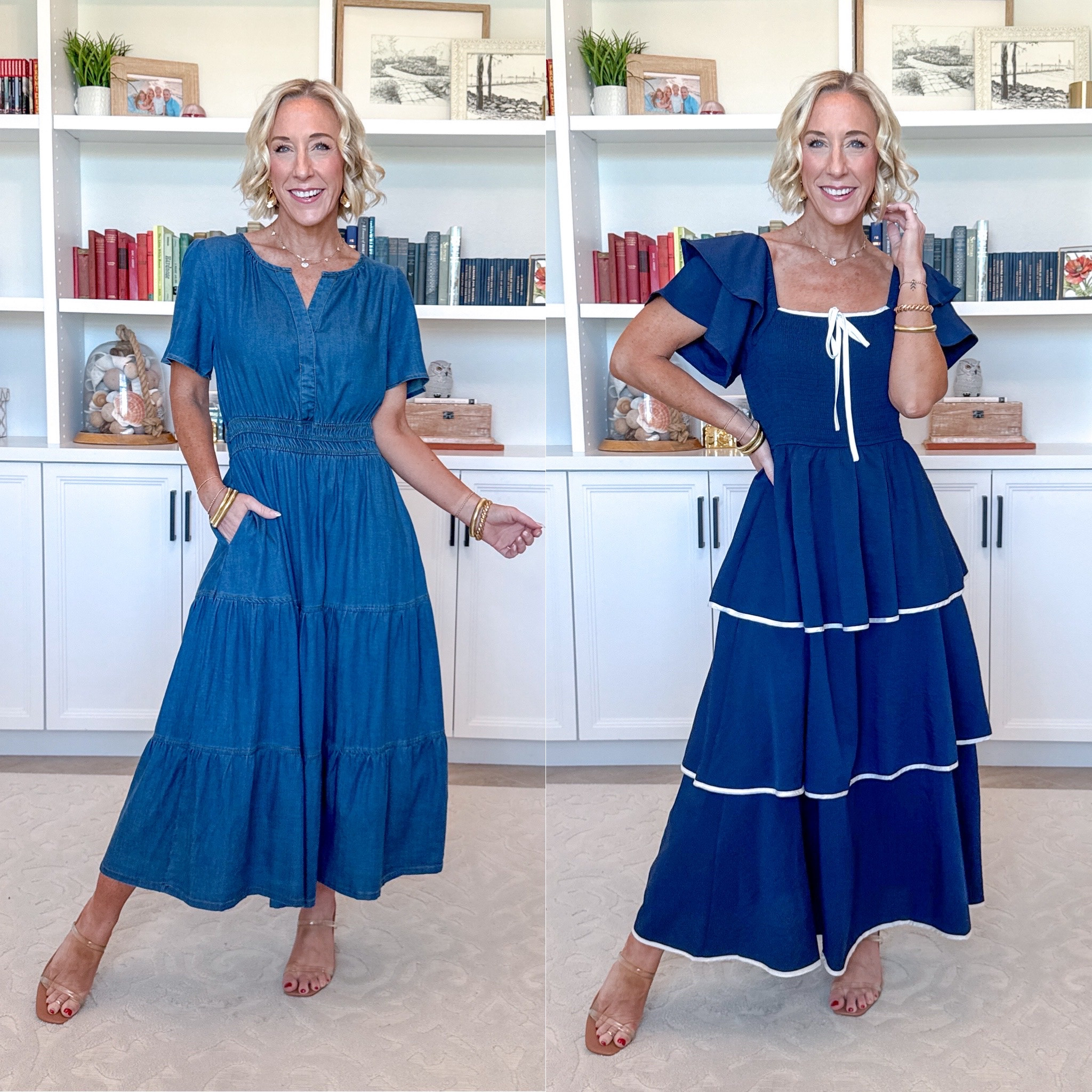 Amazon - maxi dresses for spring * Denim V Neck Empire Waist Dress - size small (runs big). 4 washes.

Smocked Tiered Square Neck Dress - size small. 8 colors. 

 

#LTKSeasonal #LTKOver40