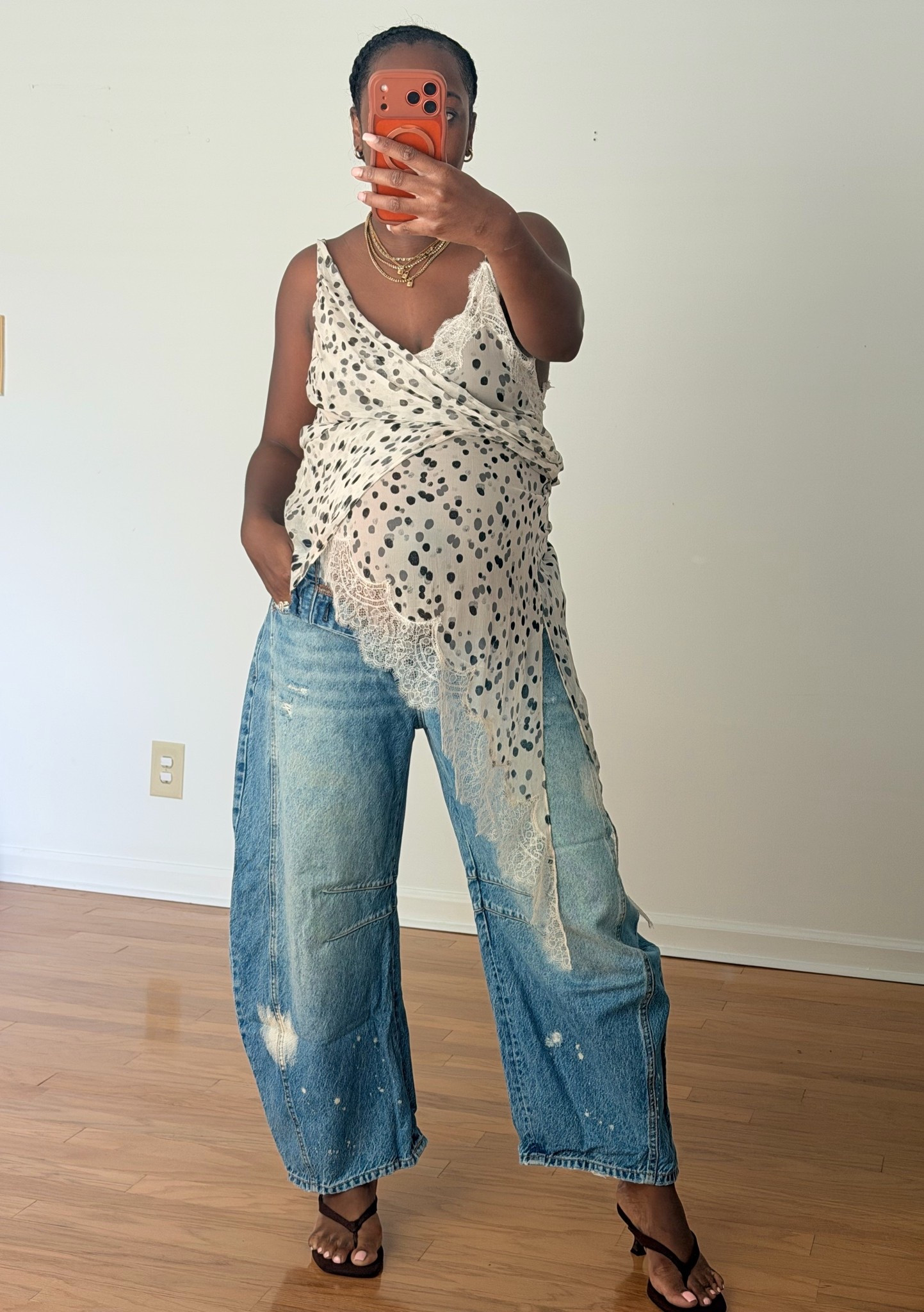 Non-maternity clothes for the Mommys 🤍These Free People pants were a find during my first pregnancy that have carried me through all 3 pregnancy/postpartum seasons!

#LTKBump #LTKootd #LTKmomlife