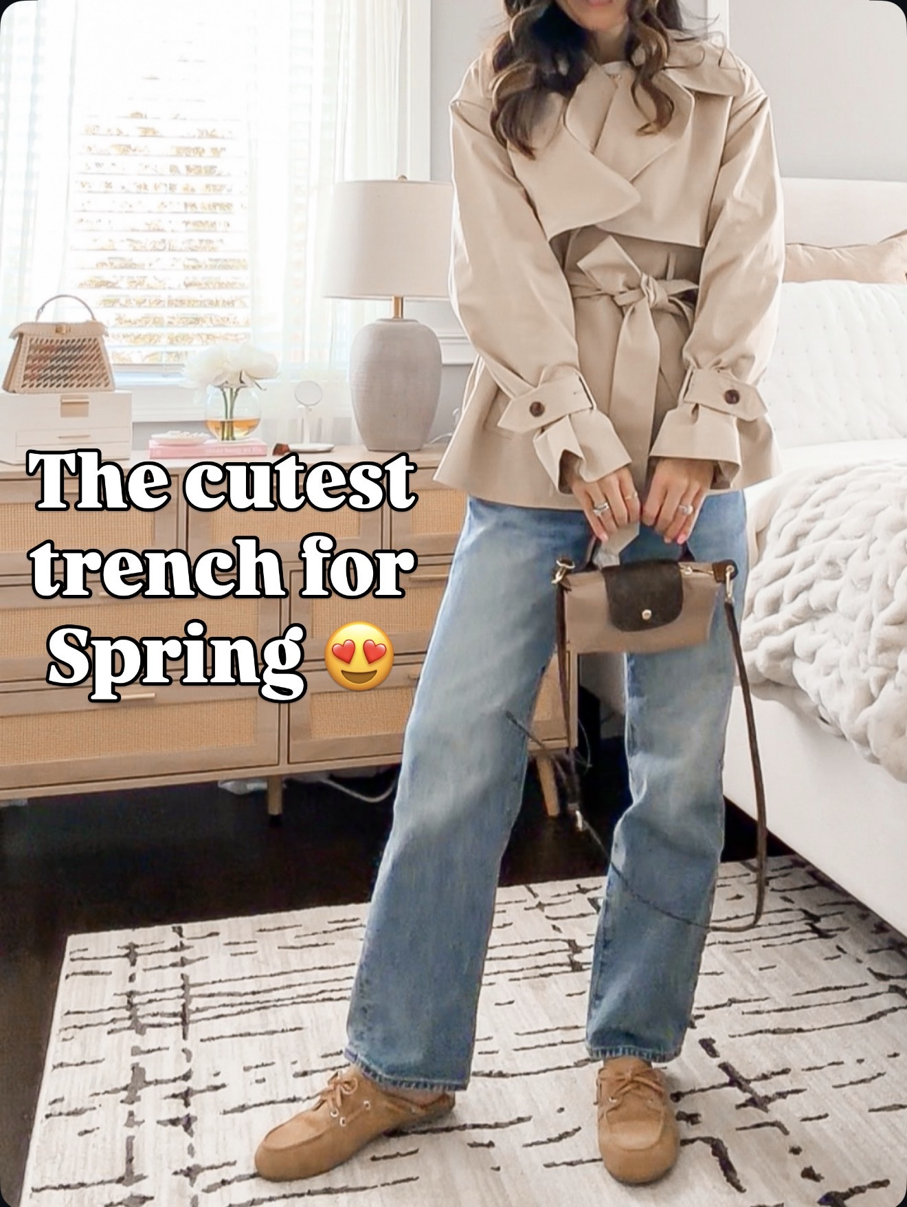 The cutest trench for spring 😍 easy, chic, goes with everything 🔗⬇️ wearing size xs 

#LTKOver40 #LTKootd #LTKSeasonal