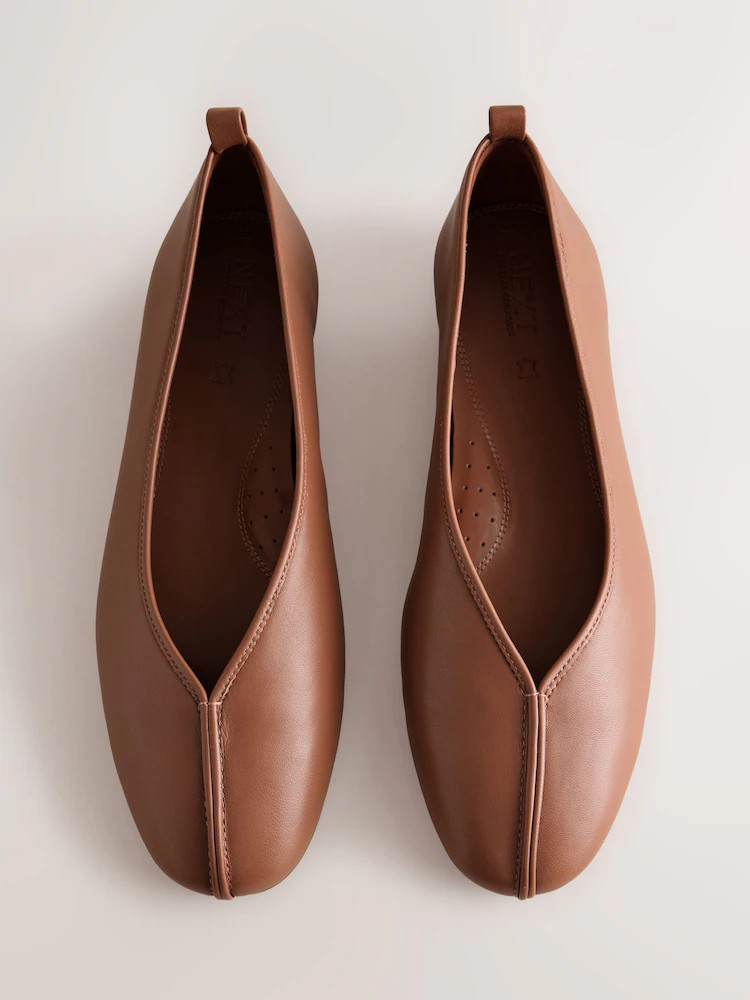 Camel - Forever Comfort\u00ae Leather Comfort Ballet Shoes | Next EU