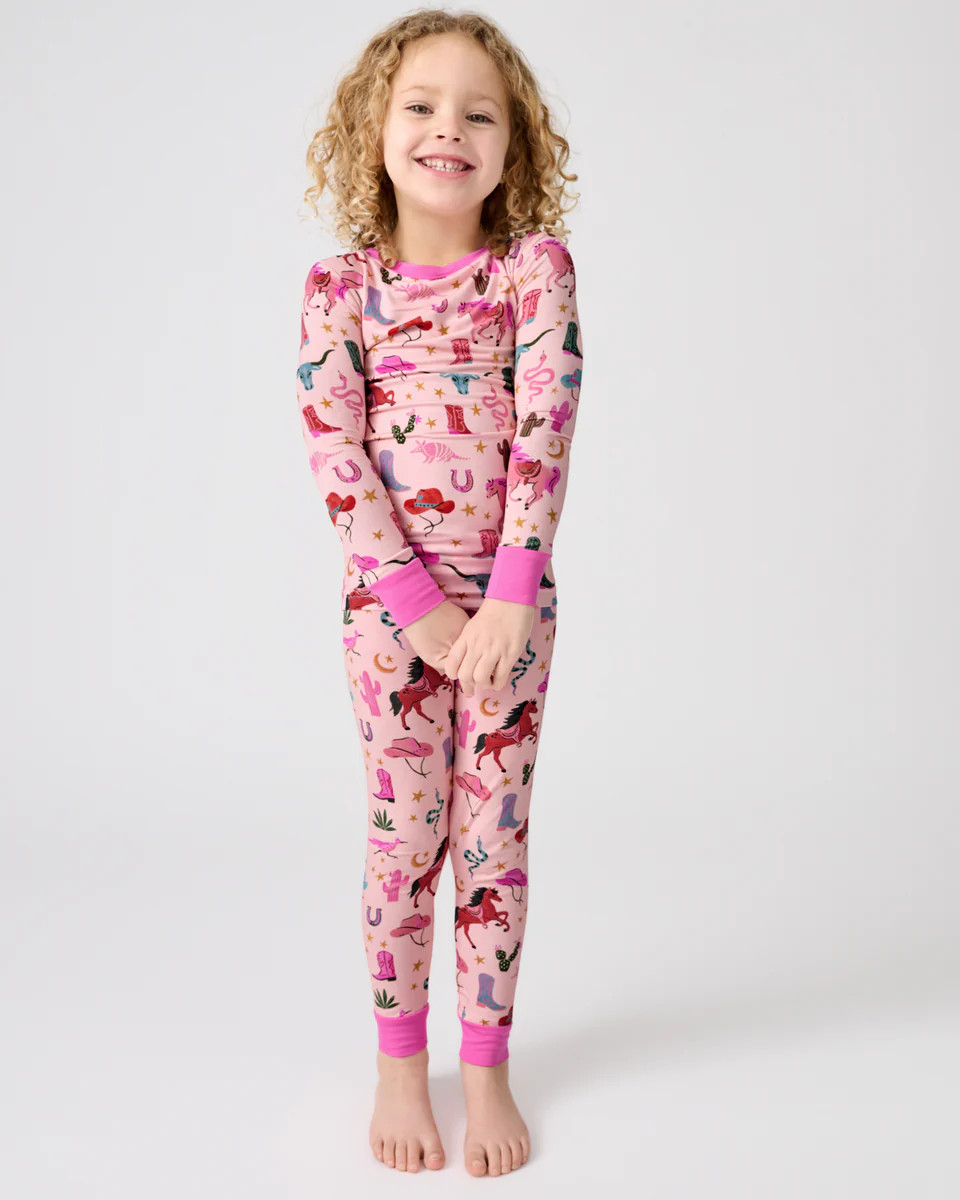 Pink Rancher Roundup Two-Piece Pajama Set | Little Sleepies