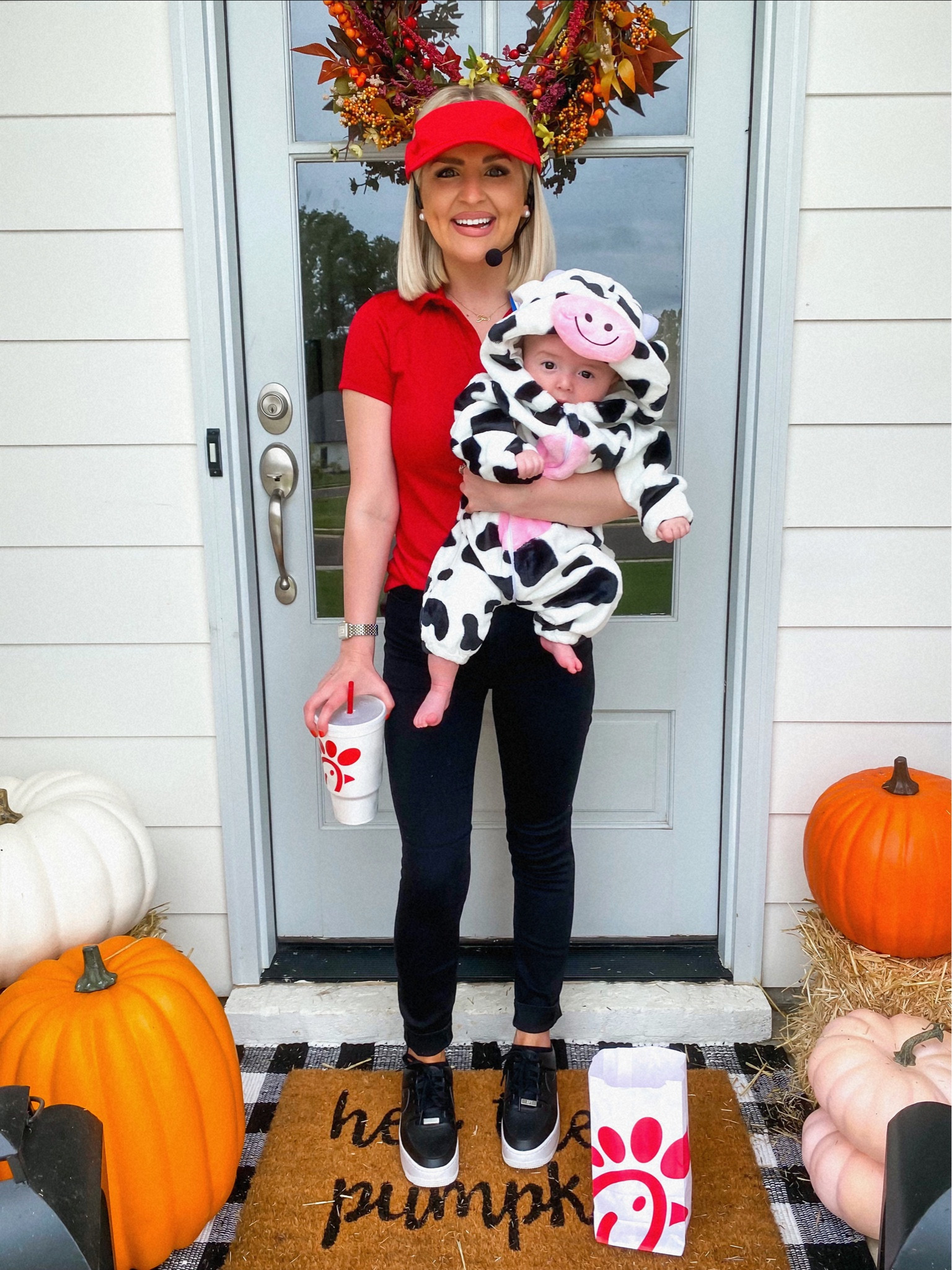 Chick-fil-A Halloween costume / mommy and me Halloween costume / Chick-fil-A family Halloween costume / baby costume / baby cow costume 

#LTKHoliday #LTKHalloween #LTKfamily