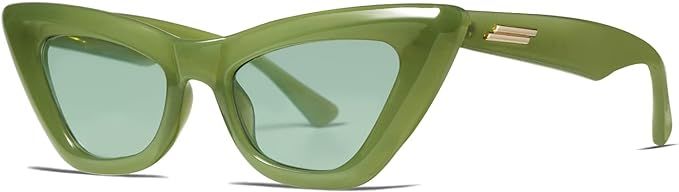 VANLINKER Retro Vintage Cat Eye Sunglasses for Women Trendy Square Pointy Cateye Sun Glasses VL96... | Amazon (US)