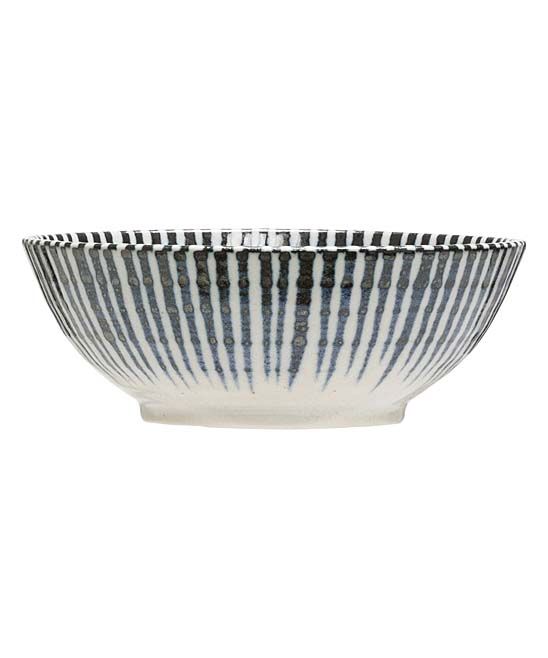 Creative Co-Op Bowls Blue - 5.5'' Blue & White Porcelain Bowl | Zulily