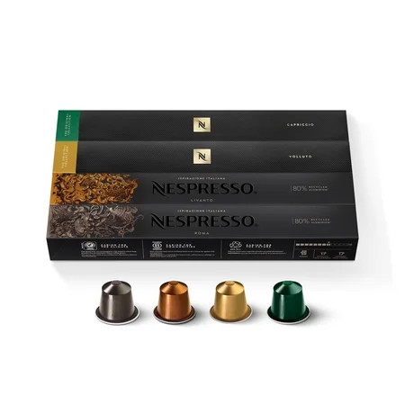 Nespresso Capsules Original, Morning Variety Pack, Mild & Medium Roast, 40 - Count Coffee Pods, Brews 1.35 fl. oz. | Walmart (US)