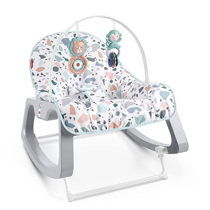 Fisher-Price Infant-to-Toddler Rocker - Pacific Pebble, Portable Baby Seat, Multi | Amazon (US)