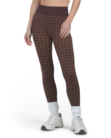Houndstooth Seamless Leggings | TJ Maxx