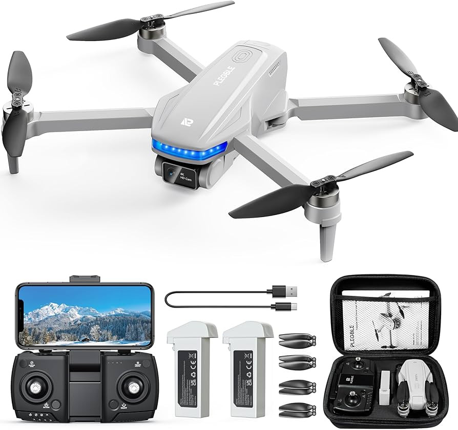 GPS Drones with Camera for Adults 4K, Brushless Motor FPV Drone with Auto Return, Follow Me,Tap F... | Amazon (US)