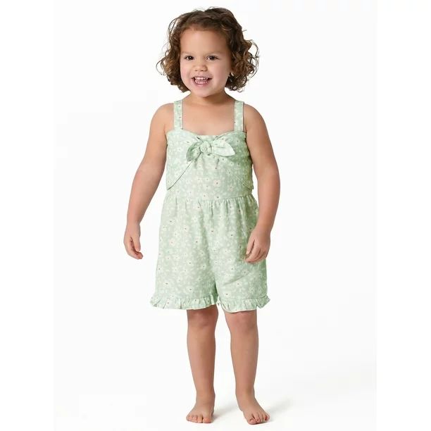 Modern Moments by Gerber Toddler Girl Sleeveless Romper, Sizes 12M-5T - Walmart.com | Walmart (US)