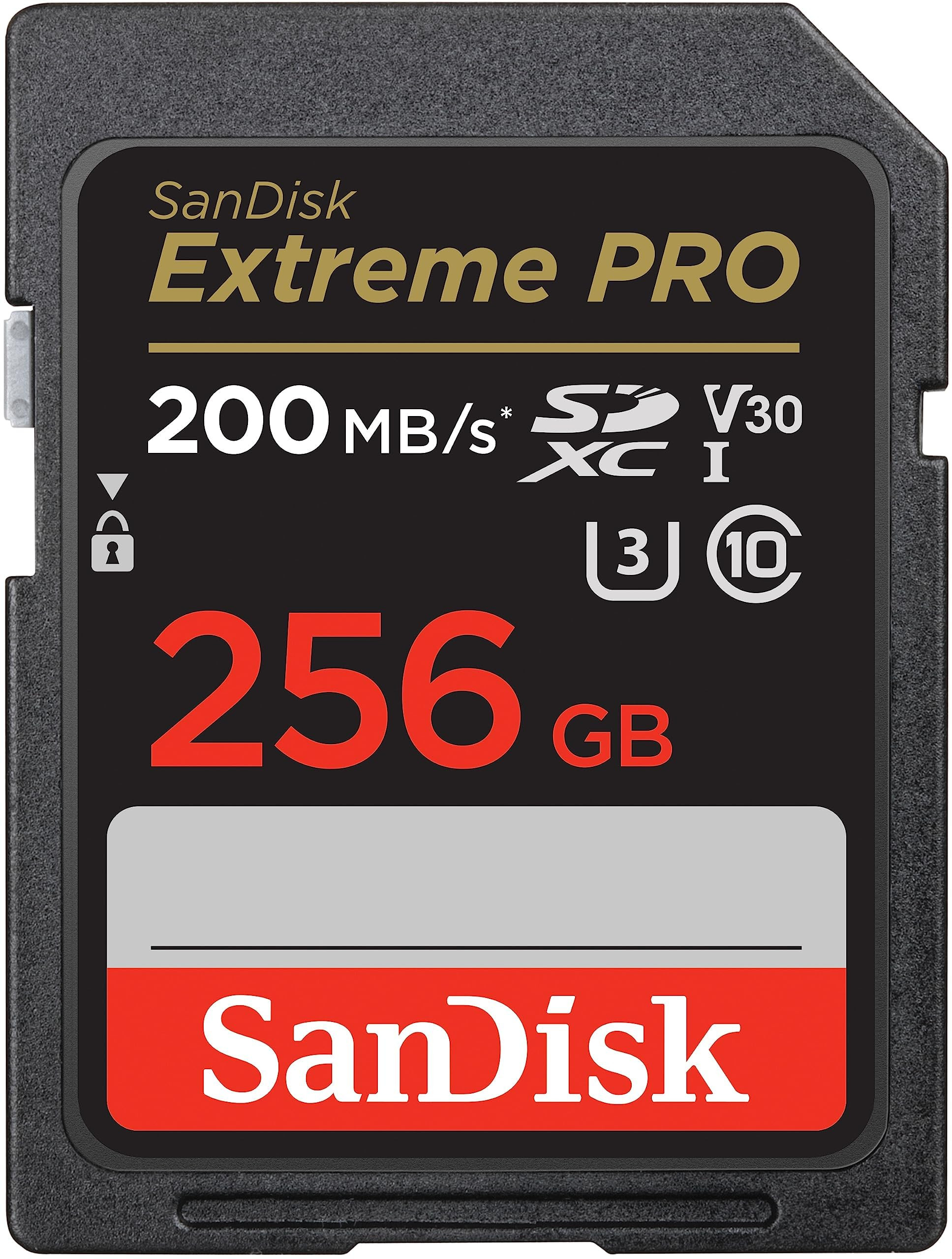 SANDISK 256GB Extreme PRO SDXC UHS-I Memory Card - C10, U3, V30, 4K UHD, SD Card - SDSDXXD-256G-G... | Amazon (US)