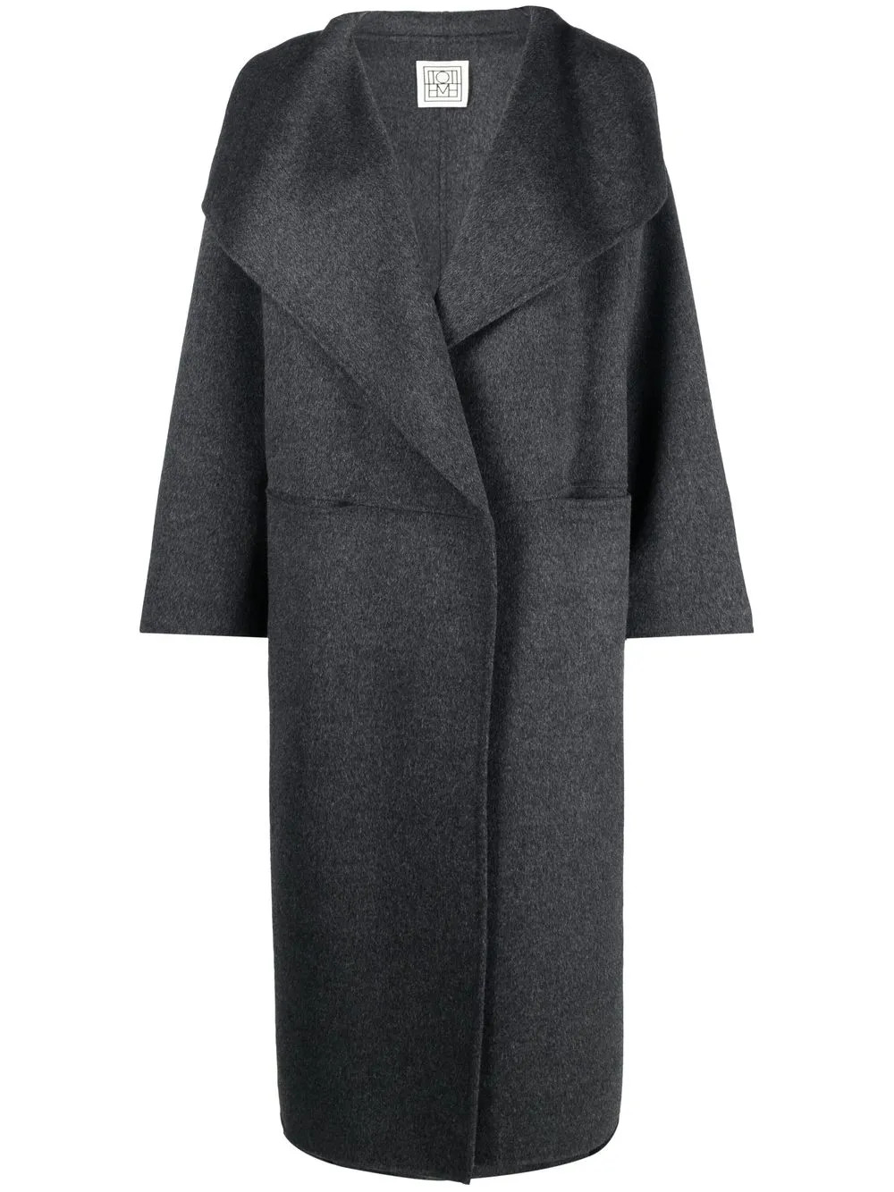 single-breasted cashmere coat | Farfetch Global