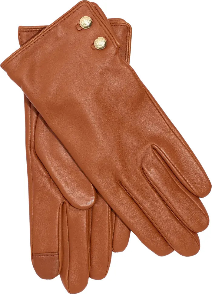 Lauren Ralph Lauren Leather 2-Button Touch Glove | Nordstrom | Nordstrom