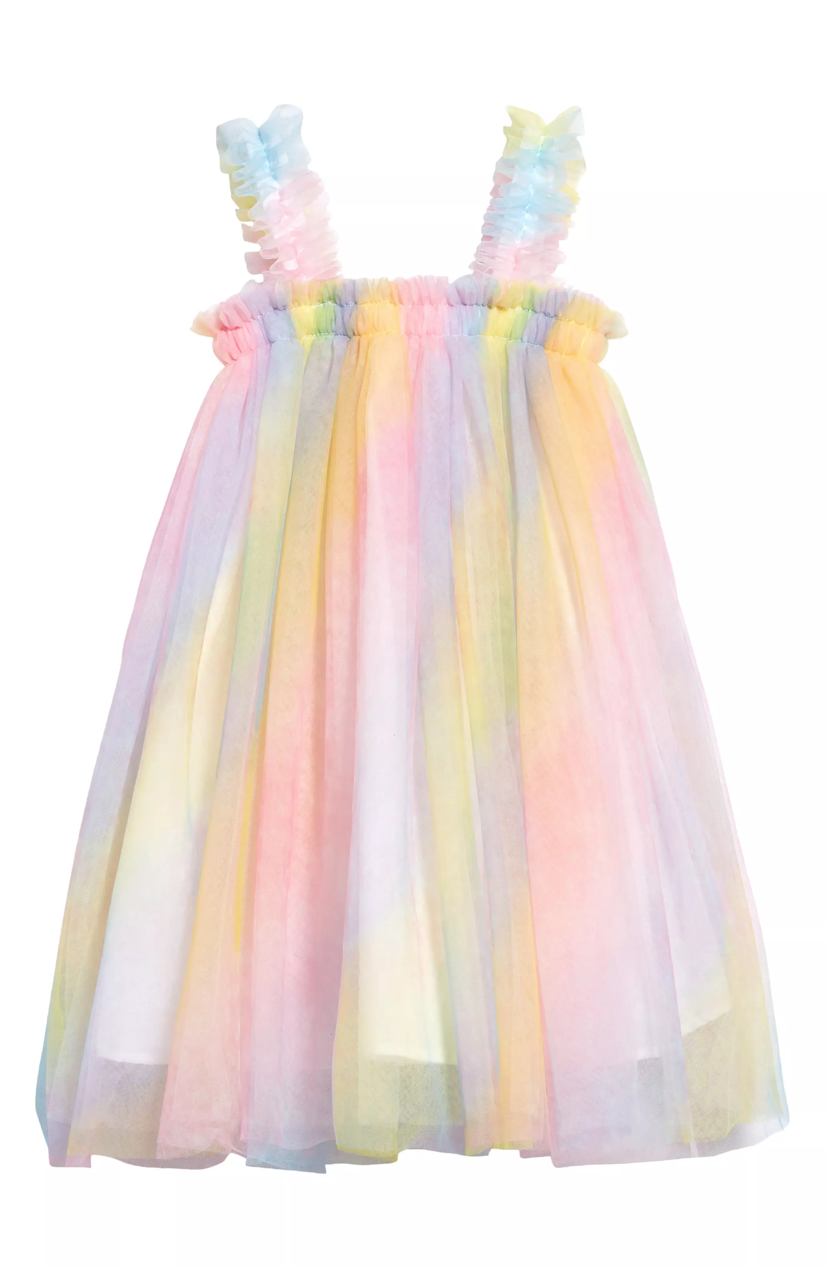 Ombre Rainbow Tulle Dress