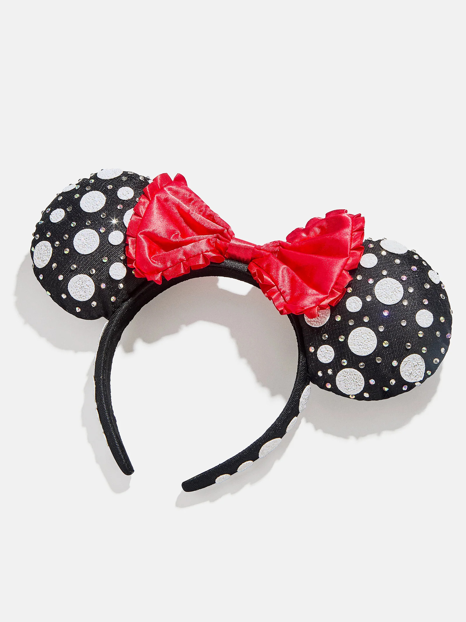 Disney Minnie Mouse Polka Dot Ears Headband - Minnie Mouse Black Polka Dot Ears | BaubleBar (US)