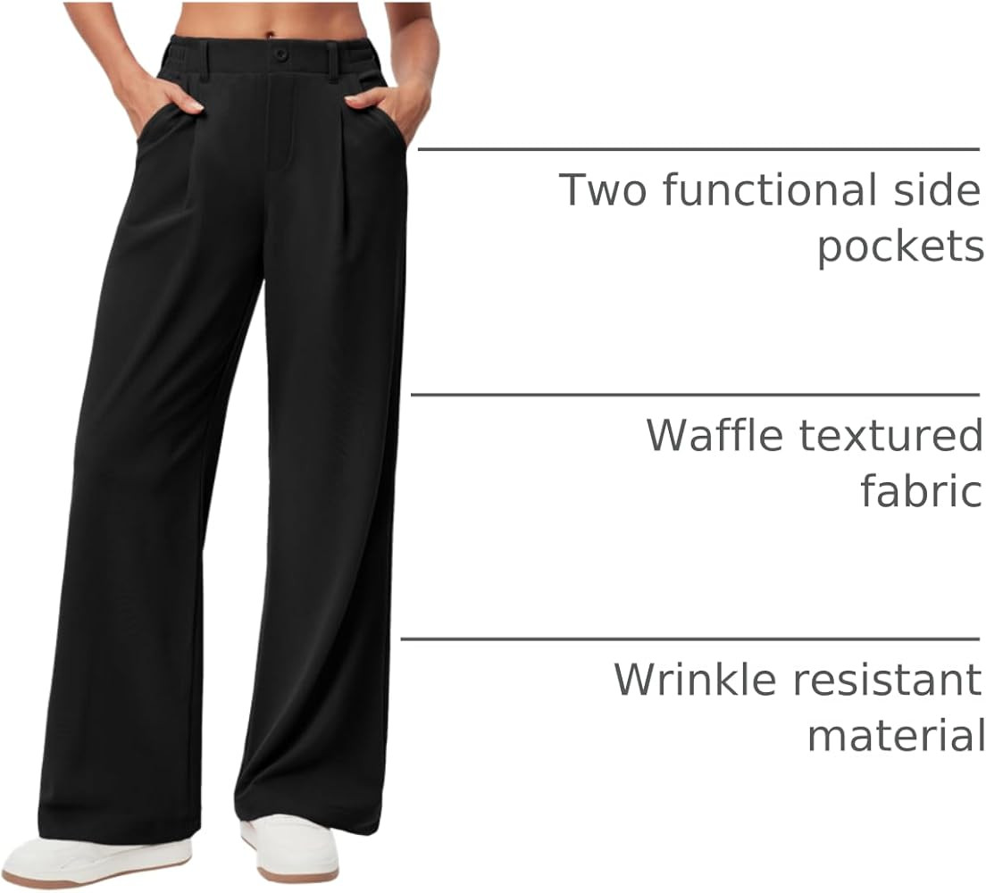 Ewedoos Wide Leg Pants Woman Stretchy Work Dress Pants Women Trendy 2026 Business Casual Outfits ... | Amazon (US)