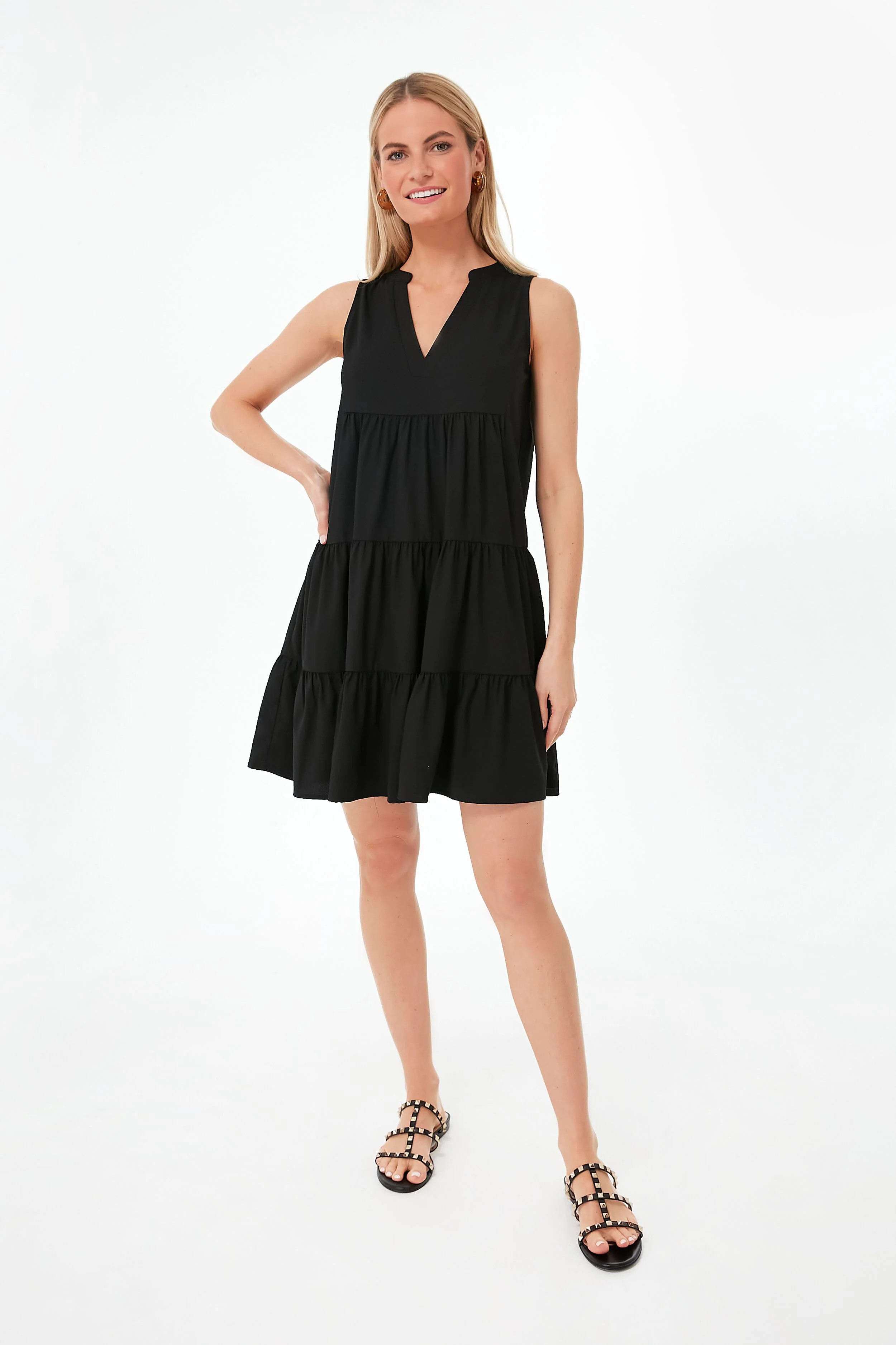 Black Crepe Sleeveless Kenzo Dress | Tuckernuck (US)