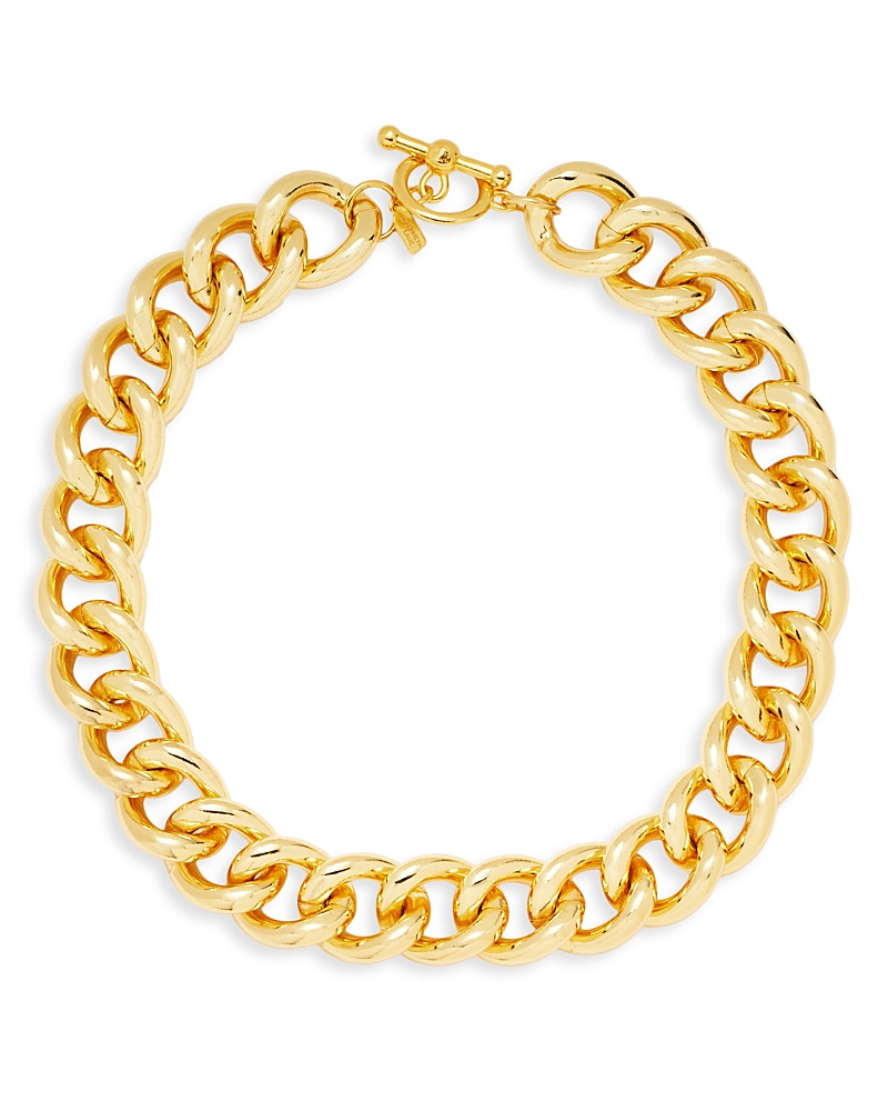 Kenneth Jay Lane Chunky Chain Link Collar Necklace in 18K Gold Plated, 18.5 | Bloomingdale's (US)