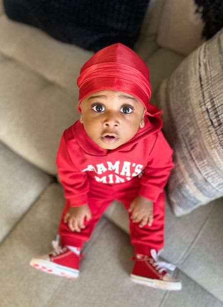 follow his instagram @officialbabykj for more baby boy fashion inspiration 

Age in photo: 6M
Durag size: 6-12M
Shoe size: 6-12M
Hoodie/Pants size: 6-9M

#LTKfamily #LTKbaby #LTKkids