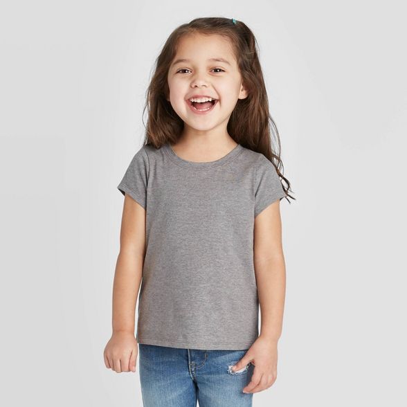 Toddler Girls' Solid Short Sleeve T-Shirt - Cat & Jack™ | Target