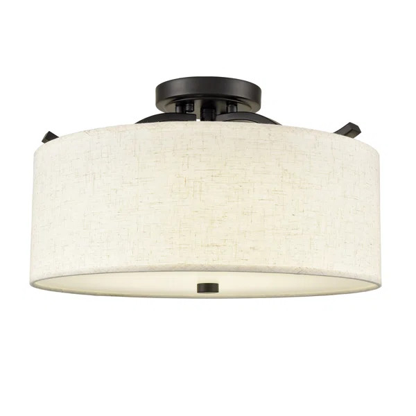 Khiem LED Semi Flush Mount | Wayfair North America