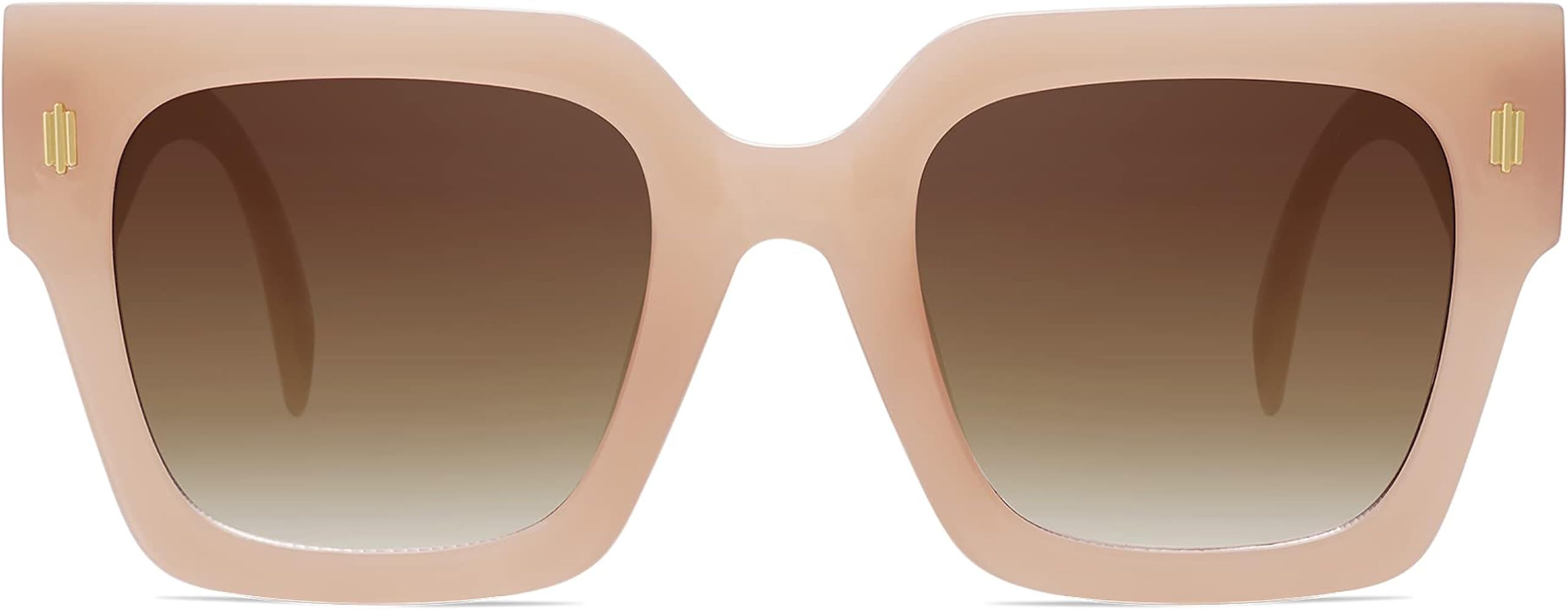 SOJOS Vintage Oversized Square Sunglasses for Women,Retro Womens Luxury Big Sun Glasses UV400 Protec | Amazon (US)