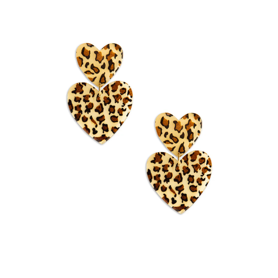 Double Leopard Hearts | Neely Phelan