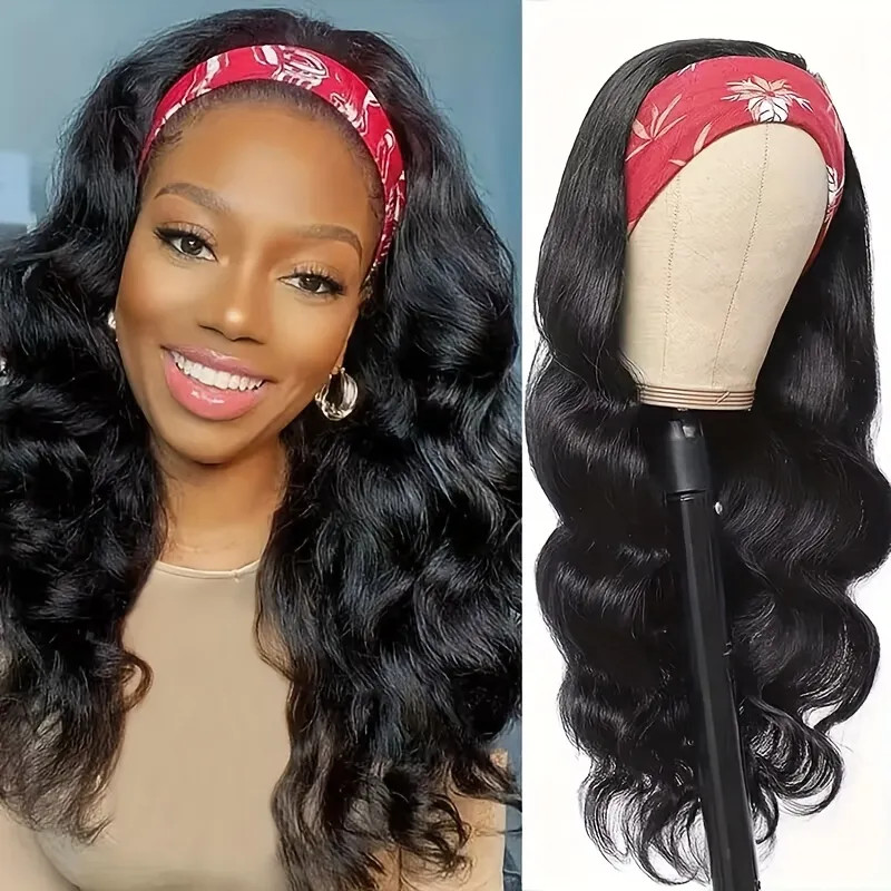 Headband Wigs Body Wave Human Hair Wigs With Headband Easy Wear And Go Wigs Glueless Natural Colo... | Temu Affiliate Program