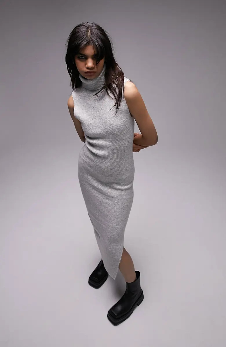 Topshop Sleeveless Turtleneck Sweater Dress | Nordstrom | Nordstrom