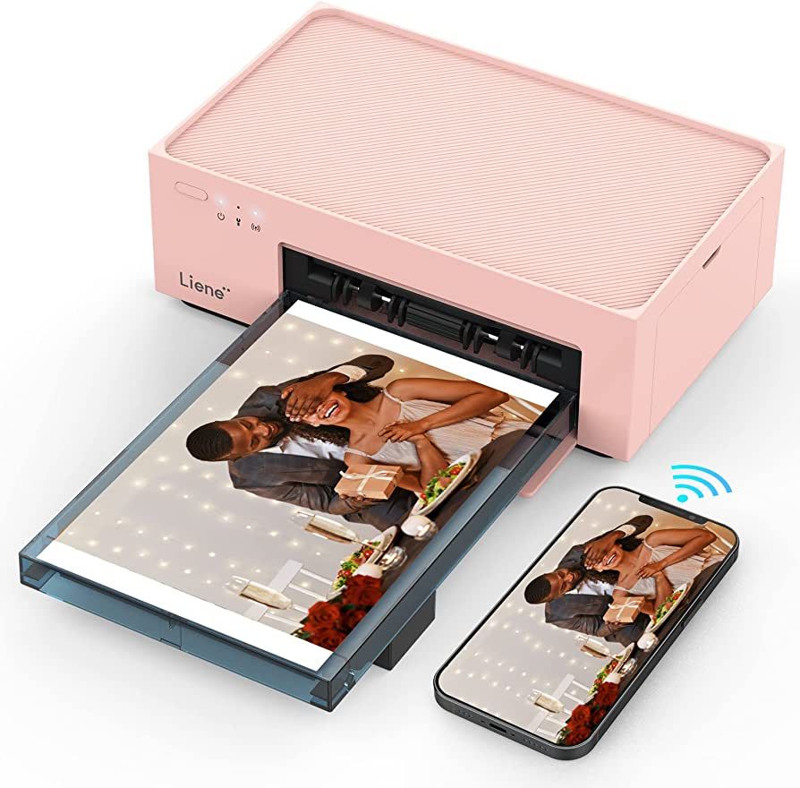 Liene 4x6'' Photo Printer, Wi-Fi Picture Printer, 20 Sheets, Full-Color Photo, Photo Printer for ... | Amazon (US)
