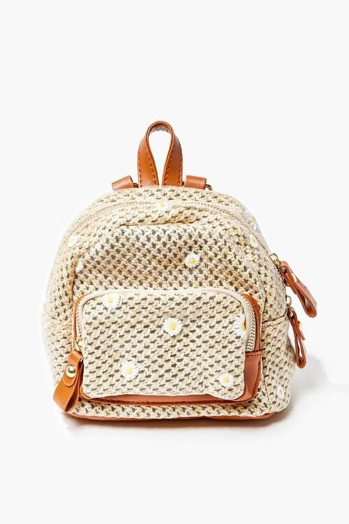 Daisy Charm Basketwoven Backpack | Forever 21 (US)