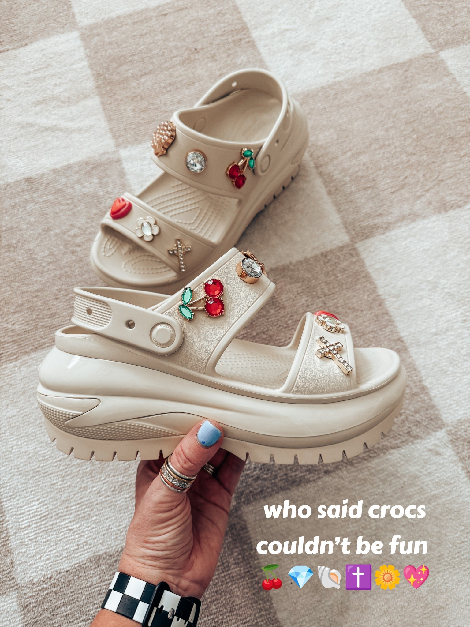 The CUUTEST CROCS! I’ll also link the non platform ones because they are cute too. 
I size down in crocs  

#LTKFindsUnder100 #LTKStyleTip #LTKShoeCrush