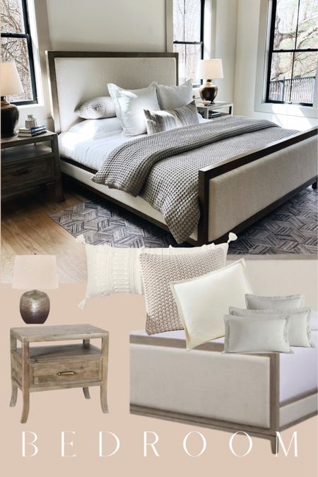A dreamy bedroom oasis fit for a king (sized bed) with soft neutrals, natural wood, and cool linens  

#LTKstyletip #LTKfamily #LTKhome