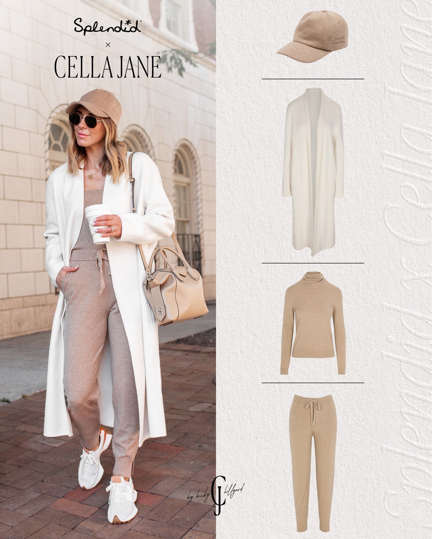 Cella Jane x Splendid cashblend Coatigan, sweater tank, sweater joggers and wool plush hat. Wearing a small in each, run TTS.

#LTKstyletip #LTKHoliday