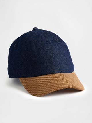 Denim & Corduroy Baseball Hat | Gap (CA)