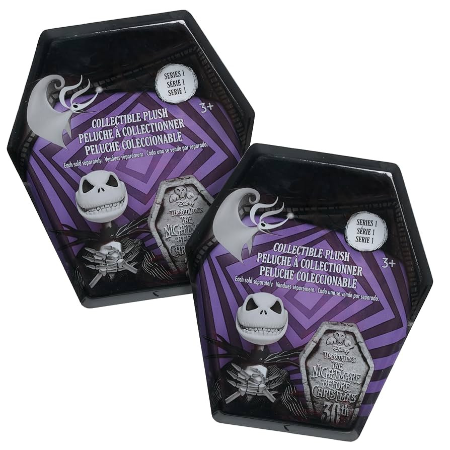 Disney Tim Burton's The Nightmare Before Christmas Collectible Plush 2-Pack Bundle, Amazon Exclus... | Amazon (US)