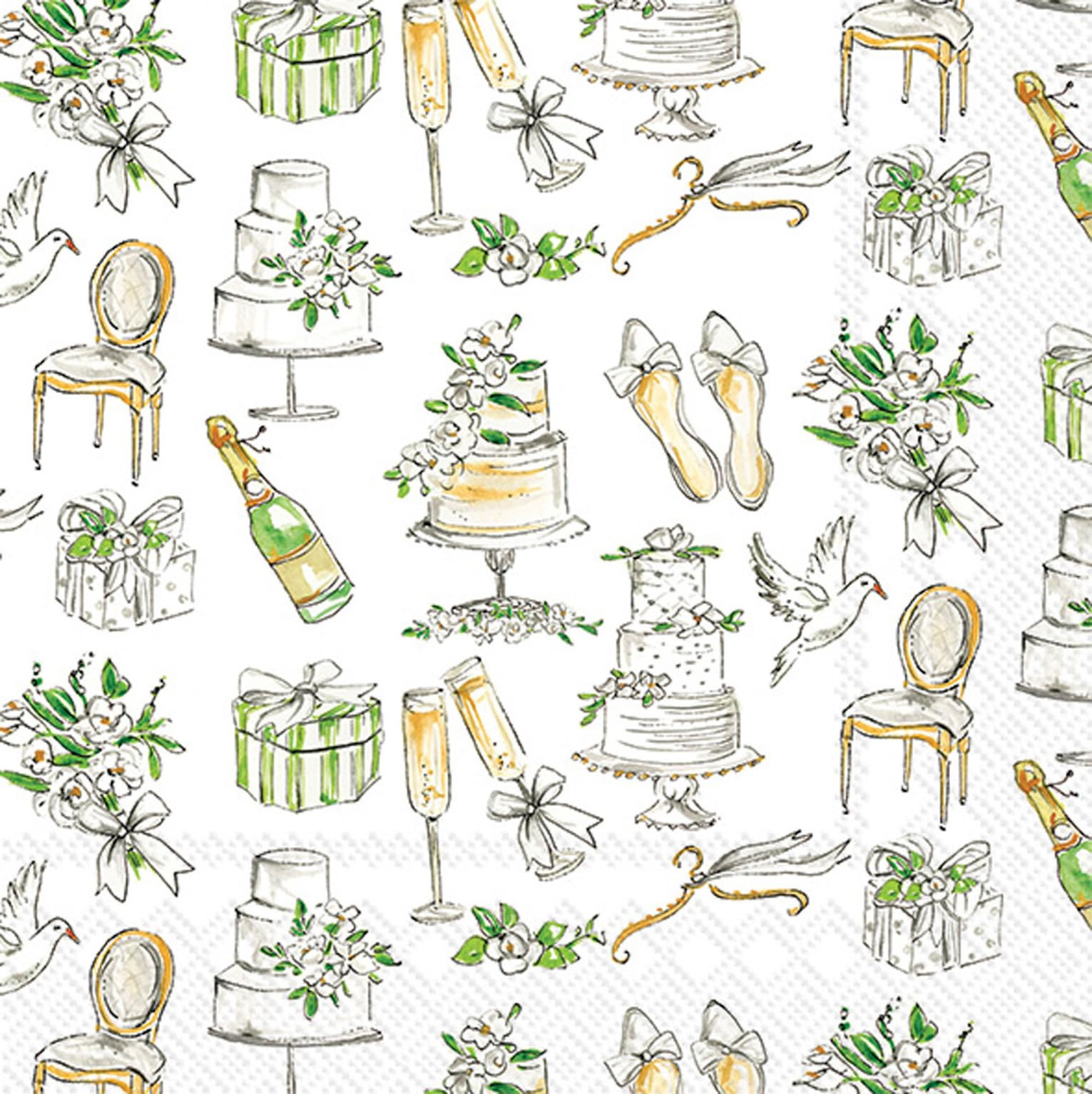 IHR Ideal Home Range Party Napkins Rosanne Beck Disposable 3-Ply Paper Lunch Napkin Pack, 6.5" x ... | Amazon (US)