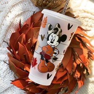 Disney Fall Starbucks Cup  Fall Starbucks Cup  Minnie Mouse | Etsy | Etsy (CAD)