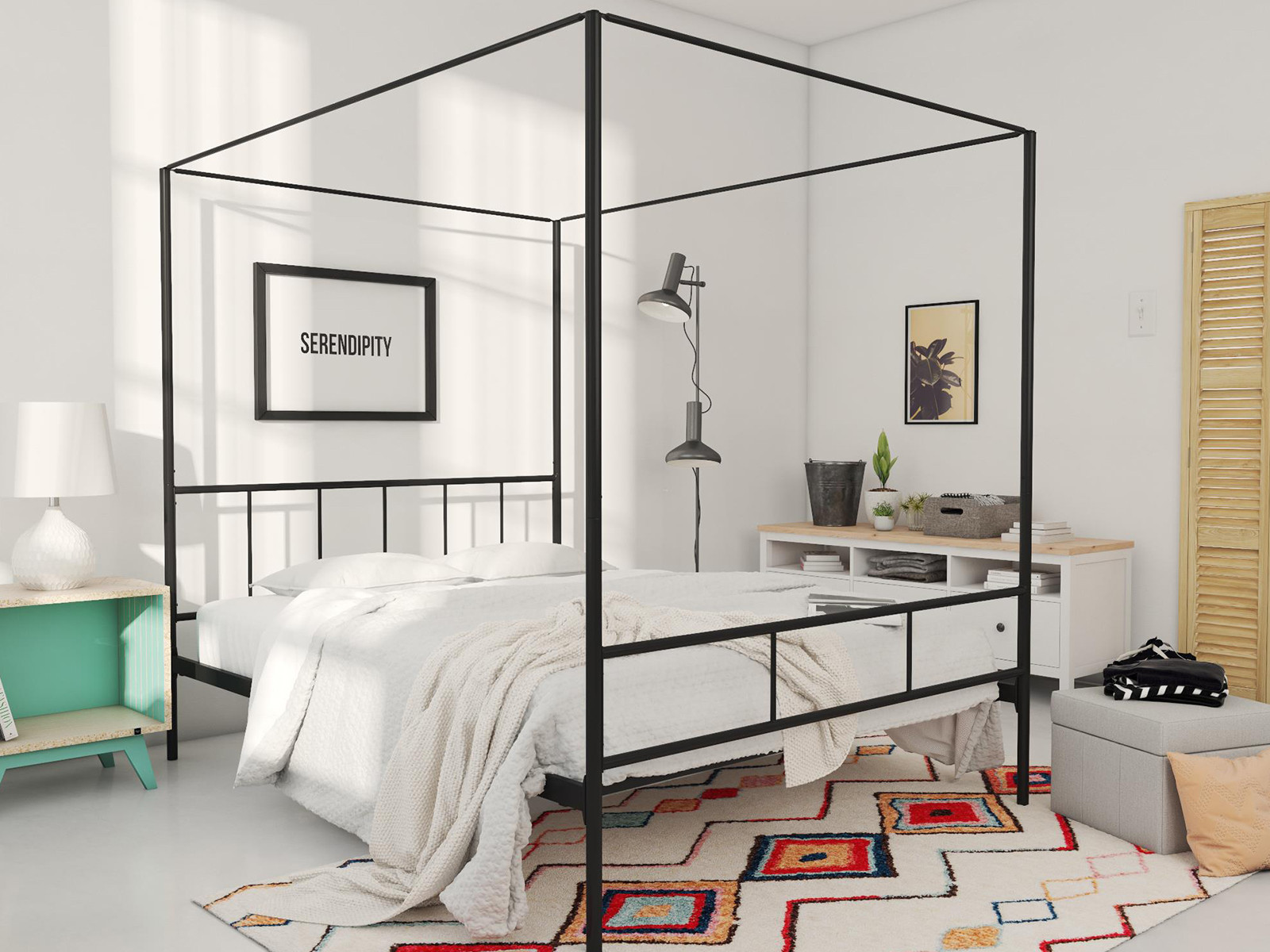 Novogratz Marion Canopy Bed | Mattress Firm | Mattress Firm