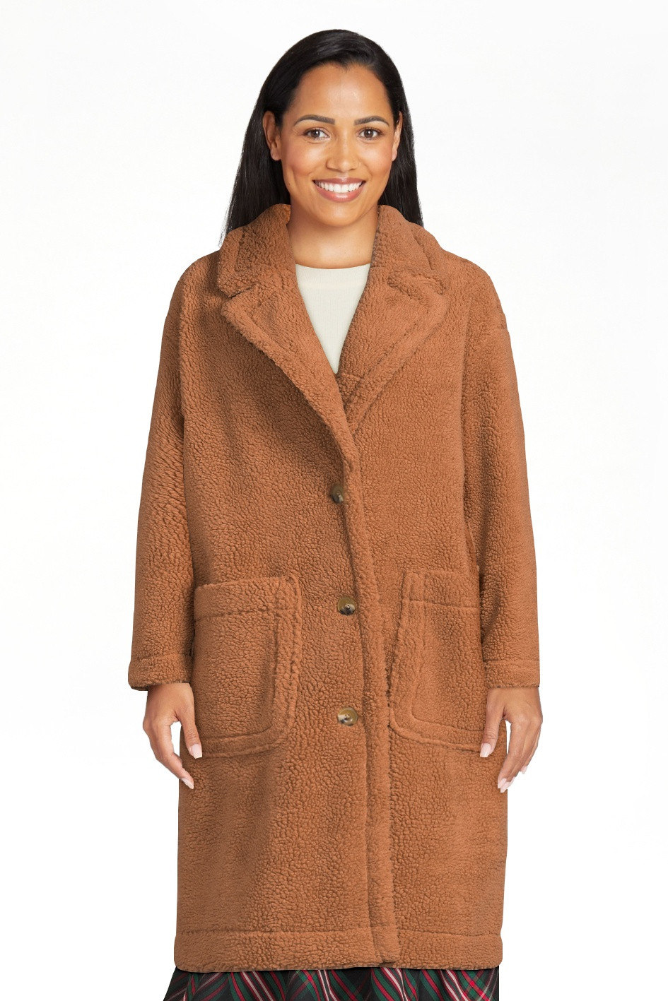 Free Assembly Women's Oversized Teddy Coat, Sizes XS-XXXL | Walmart (US)