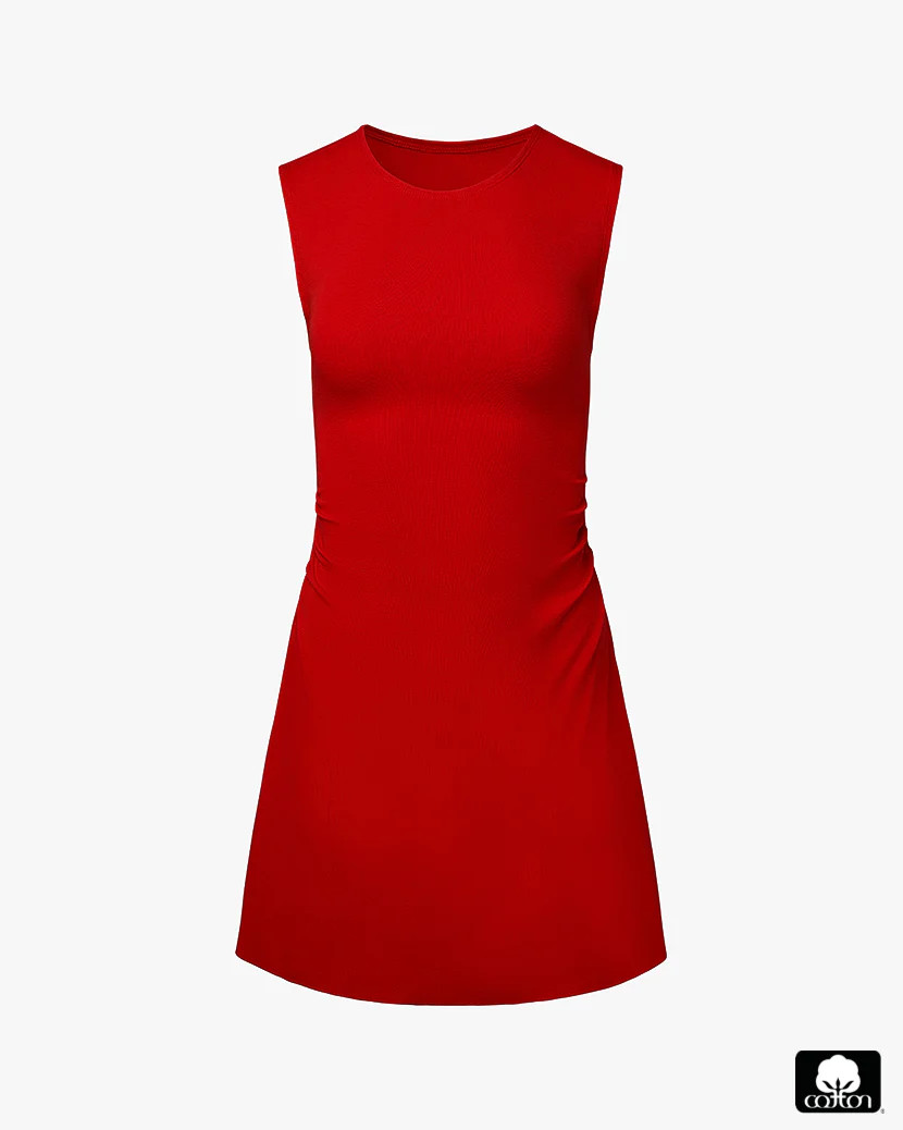 Ruched Muscle Tank Mini Dress | We Wore What