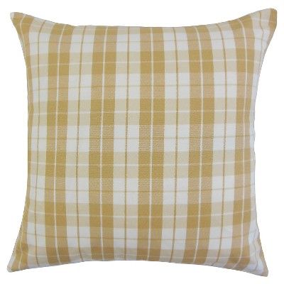 Black Plaid Throw Pillow (18"x18") - The Pillow Collection | Target